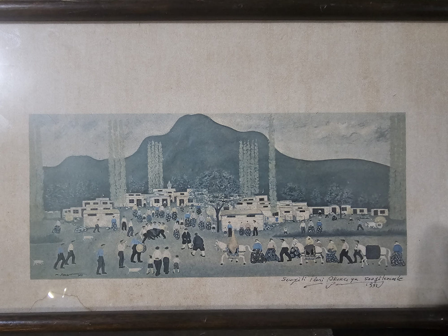 “Anadolu Hatırası” – İmzalı Nostaljik Köy Yaşamı Tablosu